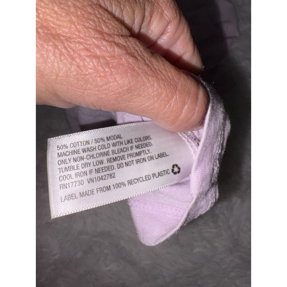 A New Day Women’s X-Large Light Lavender Cotton/modal Tee. Soft, Comfortable - Picture 7 of 8